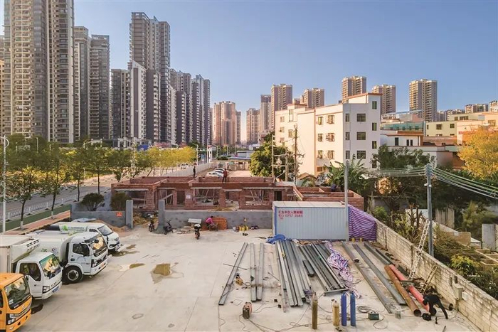 高丰村委会向南村“三孖氹旧五金厂”项目位于三水新城区域，地块成功出租盘活了村集体资产。王澍/摄