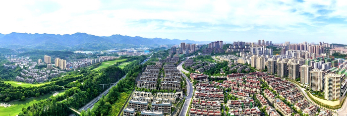 ▲俯瞰蔡家智慧新城/图源两江新区蔡家智慧新城官微