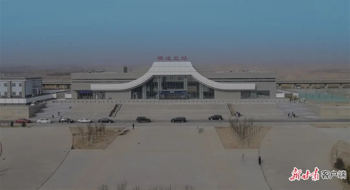 银兰高铁中兰段（甘肃段）靖远北站。
