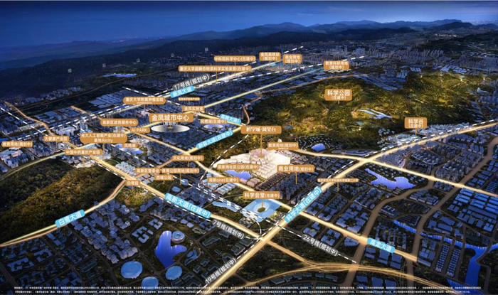 ▲项目区位图/图源 科学城·凤玺台