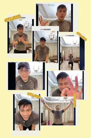 朱晓栋带着学生上体育课。本文图片均为 受访者 供图