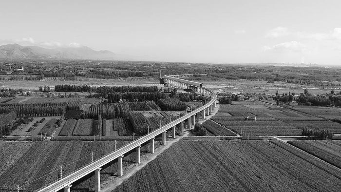 　　▲敬业铁路专用线。