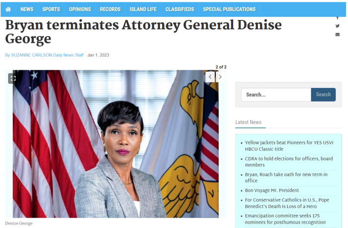 图片截取自《美属维尔京群岛每日新闻》