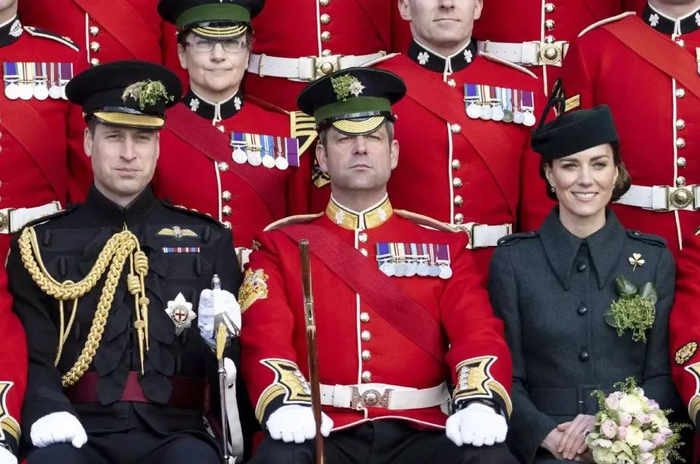 ▲凯特王妃获首个军衔：爱尔兰卫队上校