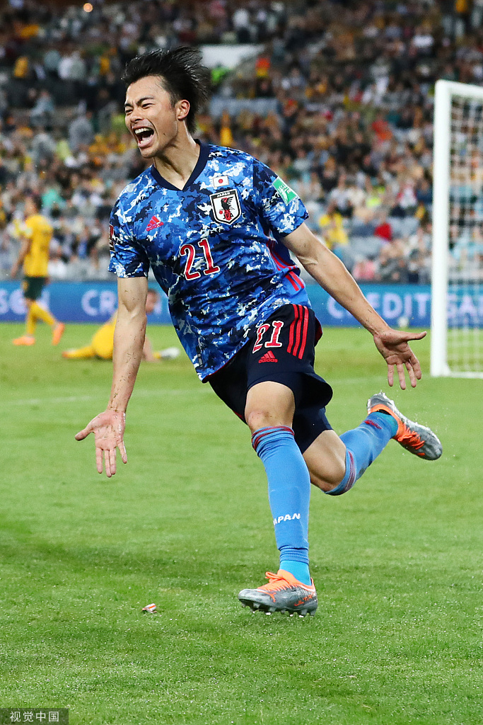 三笘薫为日本队进球。
