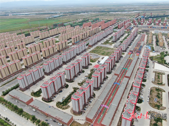 民乐县乐民新城。新甘肃·甘肃日报通讯员 王将