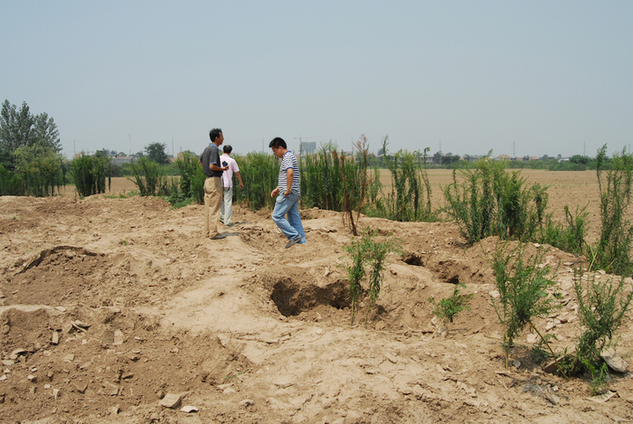 传陕西西安卢家口封泥出土的（马骥提供）