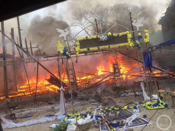 ▲火灾现场。