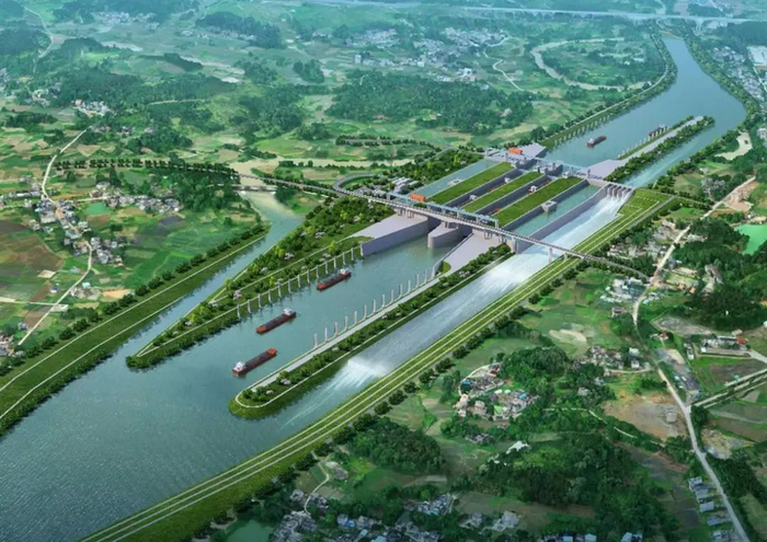 企石枢纽效果图。