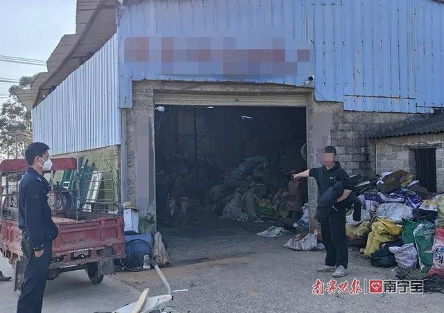 民警在废品回收站内找到被盗钢筋