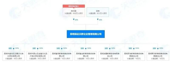 “金宝贝”实际控股公司架构图（网路截图）