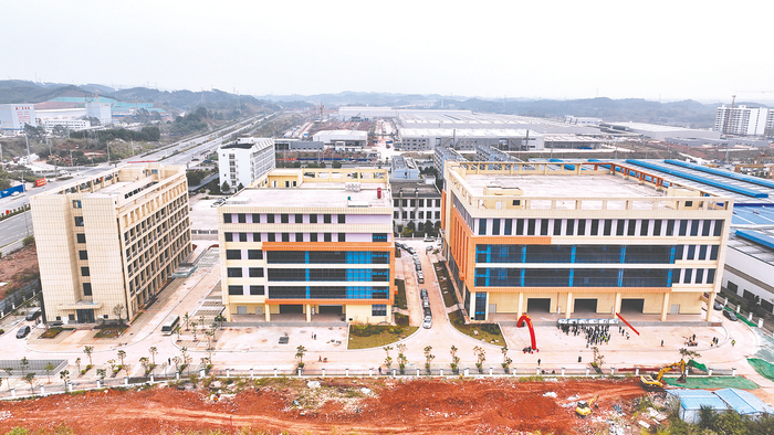     南宁市轨道交通铝锻件制造基地项目竣工。（徐肖玲 摄）