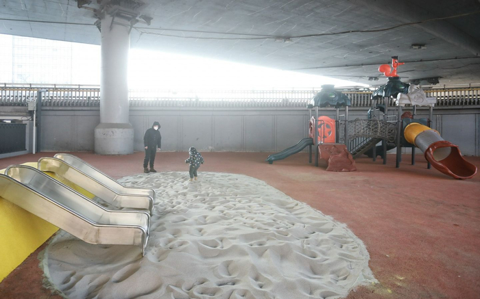 天宁寺桥下空间。新京报记者 王嘉宁 摄