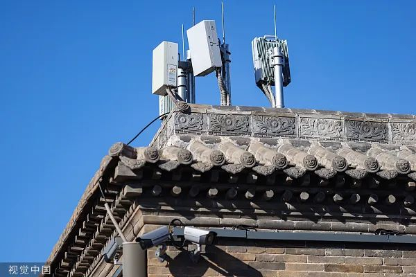 华为5G数据通讯基站资料图 图源：视觉中国