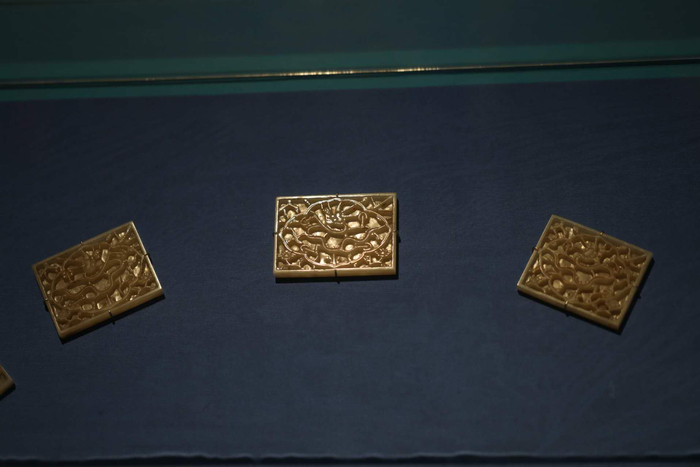 郑成功腰带玉饰。  新京报记者 浦峰 摄