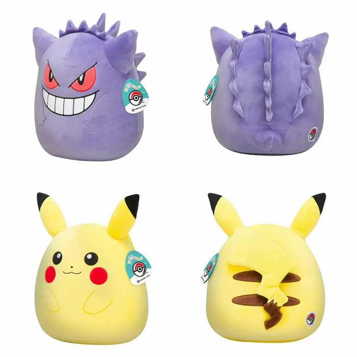 Squishmallows与宝可梦联名毛绒玩偶