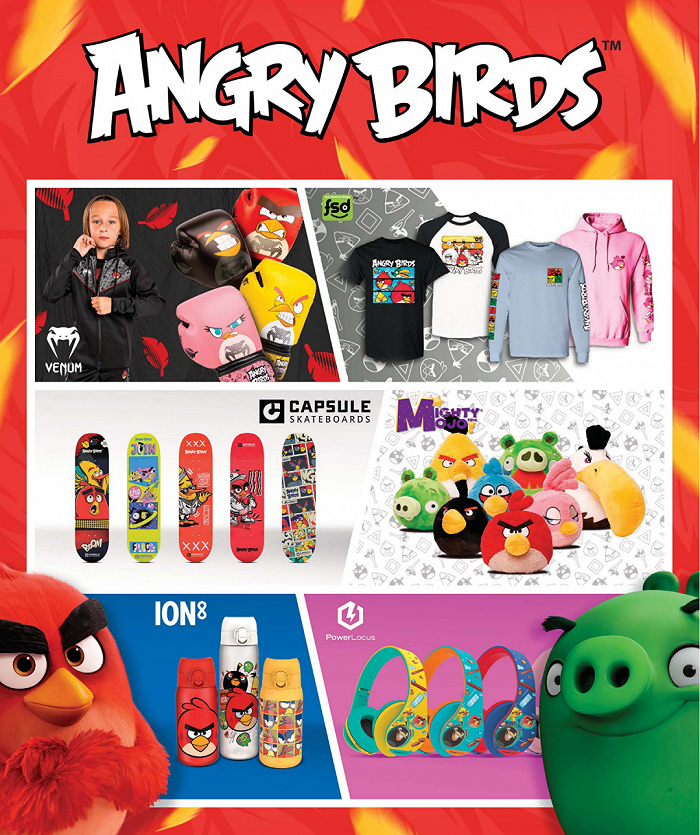“愤怒的小鸟”相关授权产品