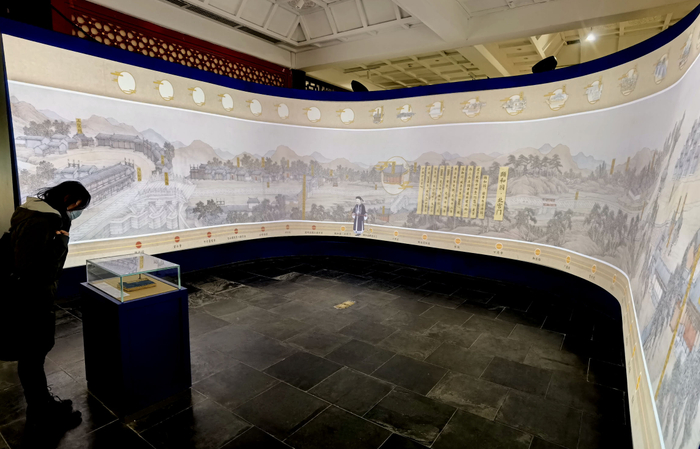 弧幕动画及清代《香山路程图》