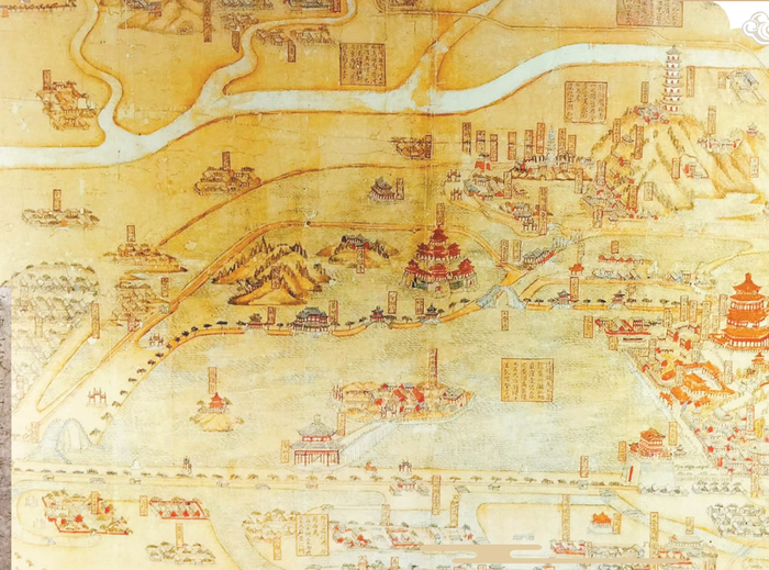 清代《三山五园图》（局部）