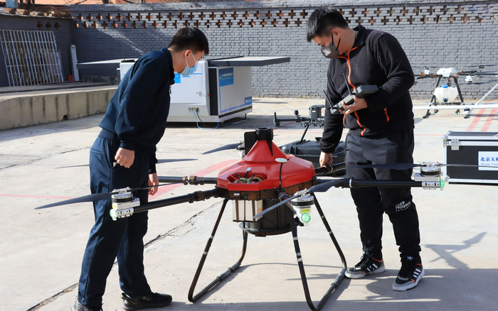 森林巡护无人机。席瑞媛 摄