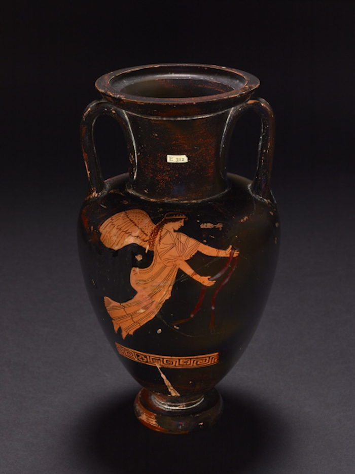 飞向获胜运动员的尼姬（红绘双耳细颈陶罐）