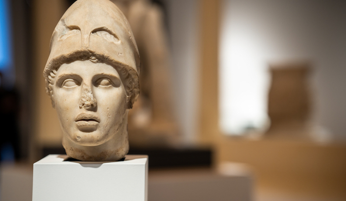 “古希腊人：运动员、战士与英雄”展厅现场