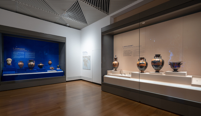 “古希腊人：运动员、战士与英雄”展厅现场