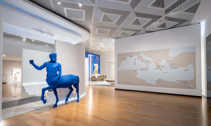 “古希腊人：运动员、战士与英雄”展厅现场