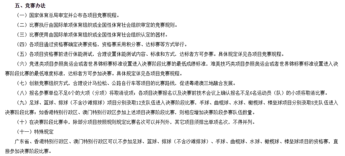 图片来源：国家体育总局网站截图。