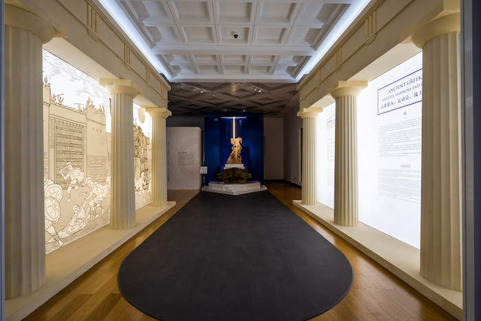 “古希腊人：运动员、战士与英雄”展厅现场