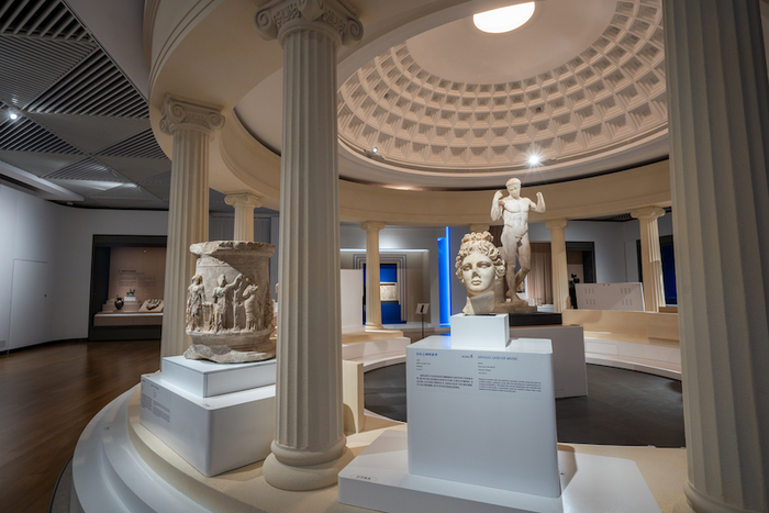“古希腊人：运动员、战士与英雄”展厅现场