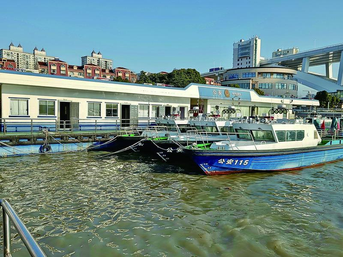 水警的码头办公室。 受访者供图