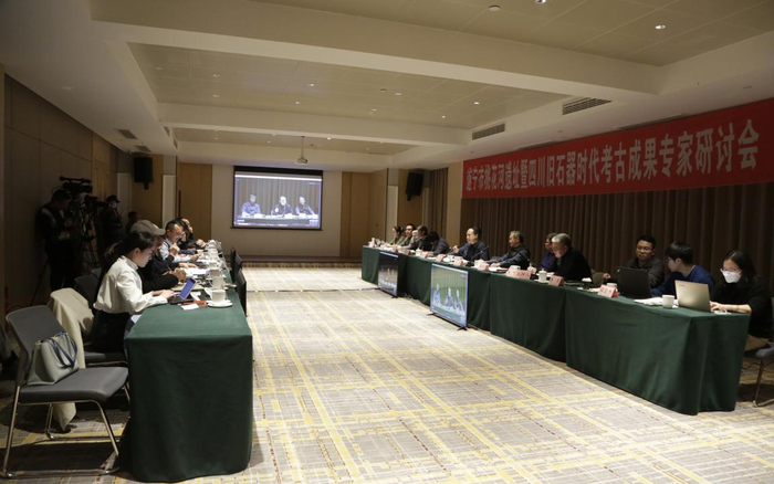 1月10日，遂宁市桃花河遗址暨四川旧石器时代考古成果专家研讨会在遂宁市举行。图片来源：四川省文物局