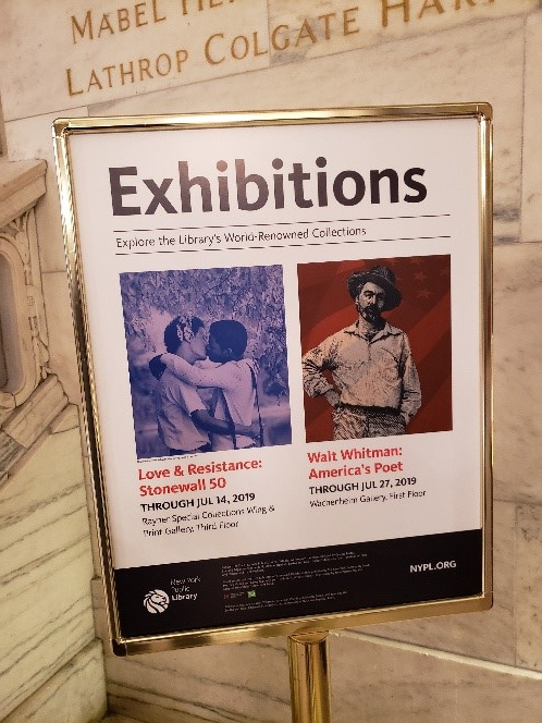 纽约公共图书馆同时举行的两个展览，2019年5月