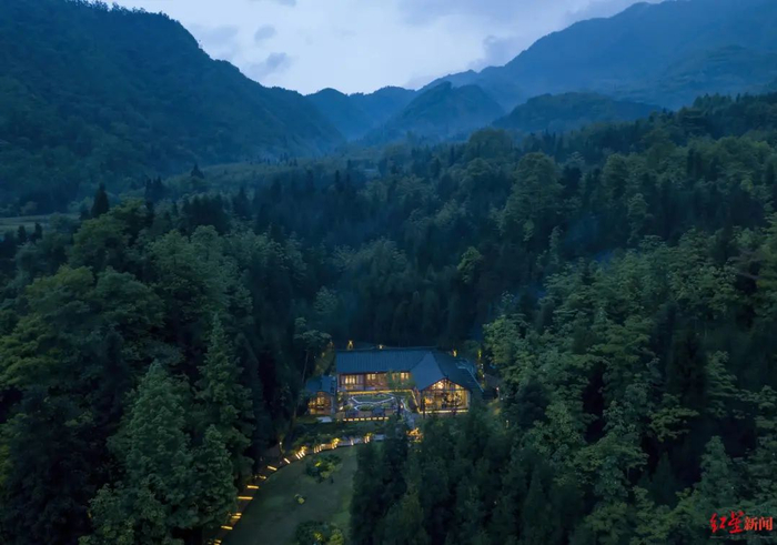 ▲彭州龙门山镇龙源村当地民宿