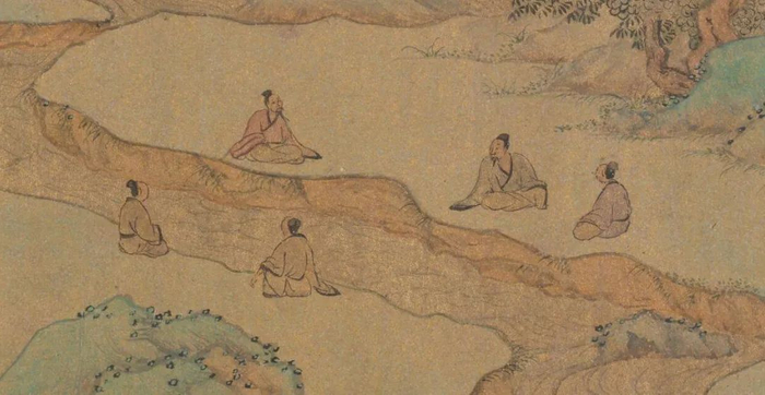 △ 明 文徵明 《兰亭修禊图》（局部）