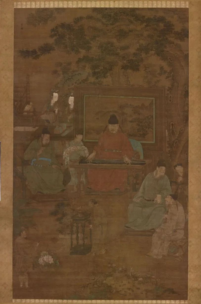 元任仁发款 琴棋书画图轴 东京国立博物馆藏 展期：2023年3月14日-4月23日