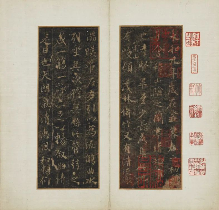 定武兰亭序（许彦先本）局部 东京国立博物馆藏 展期：2023年3月12日起展出