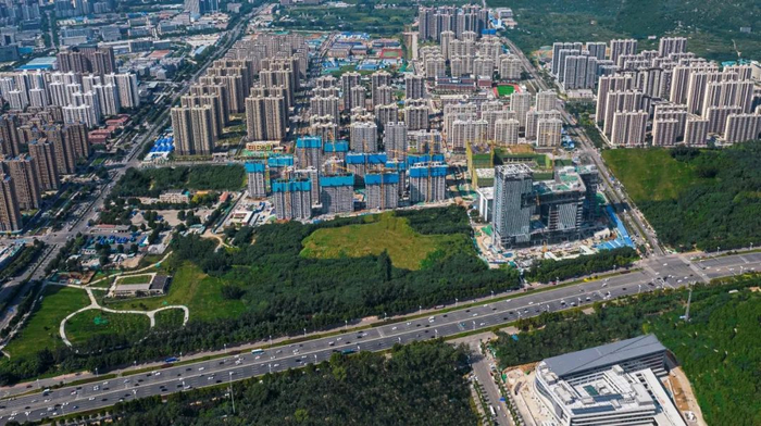 ▲银丰玖玺城实景图