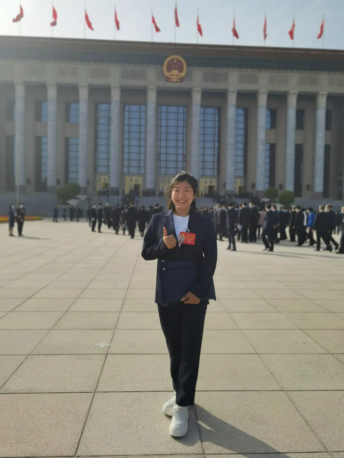 ▲徐梦桃当选党的二十大代表。  受访者供图