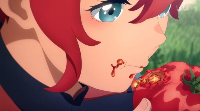 动画第1集“意义不明”的特写镜头，回头再看已有深意