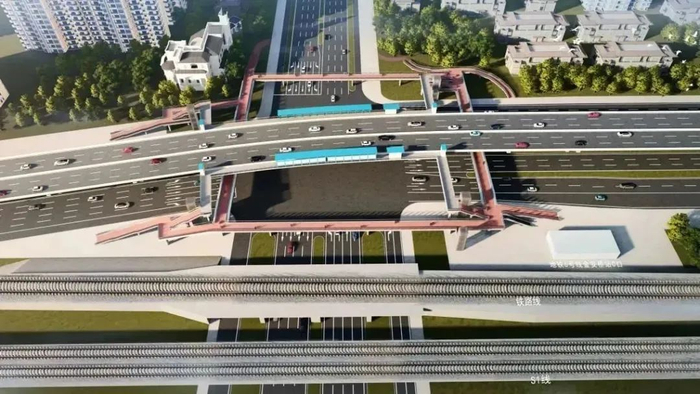 ▲金安桥人行过街天桥