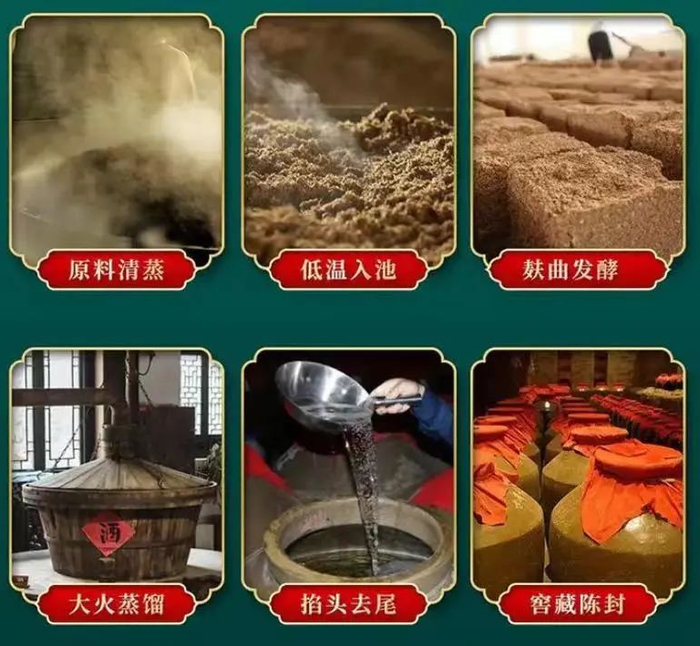 不掺酒精、香精和糖精，酿出的酒液清亮透明，香气芬芳，酒质醇厚，入口甘润，酒力强劲，后劲绵长，回味悠长。