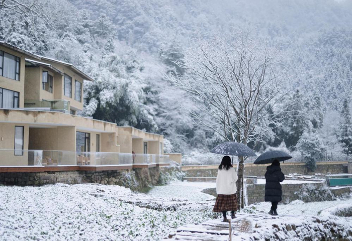 ▲垫江·巴谷宿集雪景