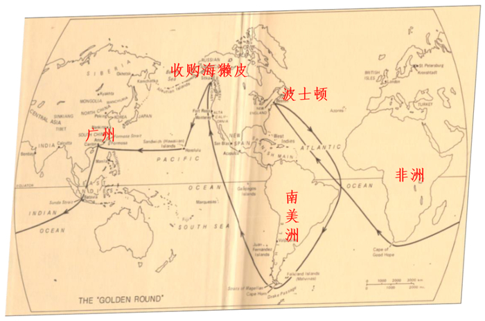 波士顿商船倒卖海獭皮的黄金环球航线