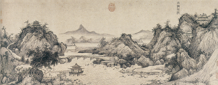 〔图三〕 明王绂 《北京八景图》 卷之二  中国国家博物馆藏