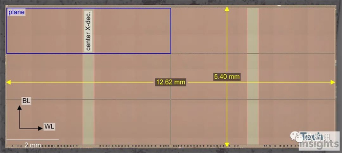 △图 1：YMTC 232-L 1 Tb 芯片内部图像