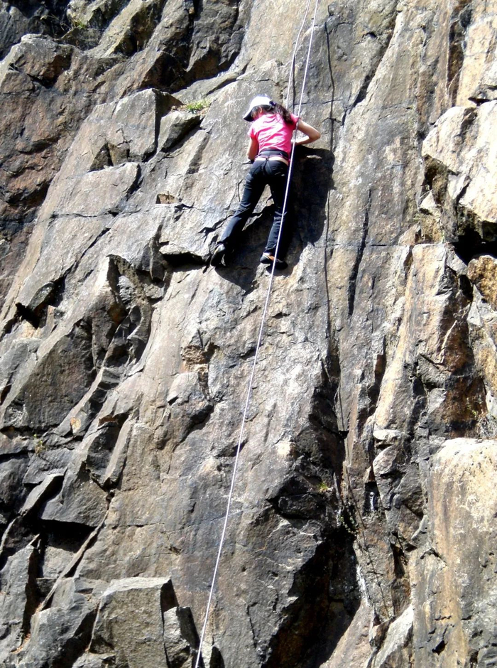 在德国攀岩，付巧妹供图