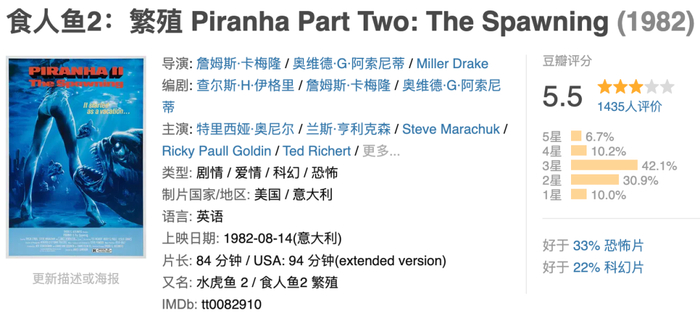 卡梅隆从不承认这是自己的作品 。图源：豆瓣