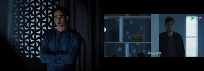 左图为电视剧《基地》截图，右图为电视剧《三体》截图